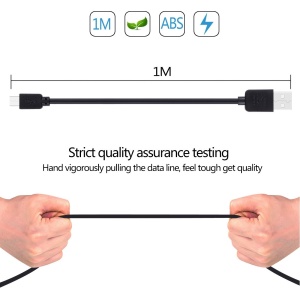 Cablu de date si incarcare HAWEEL Micro USB la USB, 1m, negru - Img 3
