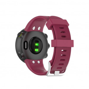 Curea silicon compatibil Garmin Forerunner 45/45S , 25 mm , red wine . eR D L - Img 5