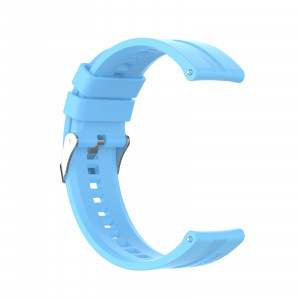 Curea silicon compatibil Huawei GT 2 , 46mm , albastru deschis , latime curea 22mm . eR D L - Img 2