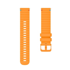 Curea silicon compatibil Huawei GT 4 , 46mm, latime curea 22mm, galben inchis,eR D L - Img 3