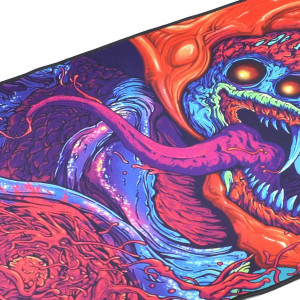 Mouse pad profesional pentru jucatori cu dragon, monstru, colorat 80x30cm . eR D L - Img 5