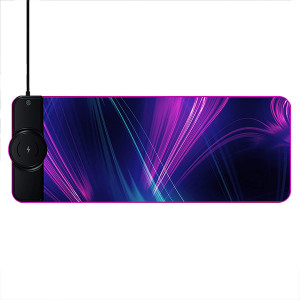 Mousepad Gaming cu incarcare wireless 15w, schimbare lumini RGB prin touch, 80x30x0,4 cm, eR D L - Img 1