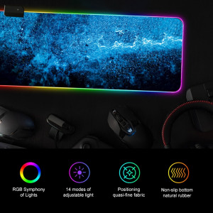 MousePad Gaming WT-5 cu lumini RGB 90x40cm . eR D L - Img 6