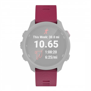 Curea silicon compatibila Garmin Forerunner 245 visiniu . eR D L - Img 2