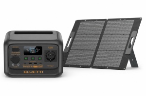 Generator Solar Portabil BLUETTI Premium 30 V2 + PV100 – 600W 320Wh, Panou Solar 100W Inclus