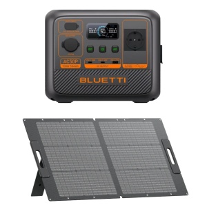 Kit Generator Solar Portabil BLUETTI AC50P + PV100 – 700W 504Wh cu Panou Solar 100W