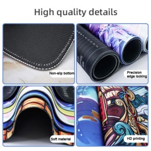 Mousepad profesional pentru jucatori, negru/alb, 90x40cm, eR D L - Img 2