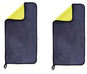 Set 2 lavete auto din microfibra , super-absorbante pentru lustruit masina, 100x50 cm, eR D L