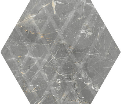 Faianta MarvelStone Hexagon Light Grey, Paradyz Ceramica, mata, 19,8x17,1 cm