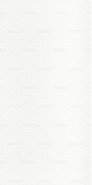 Faianta Synergy Bianco Inserto, Paradyz Ceramica, alba, lucioasa, 30x60 cm