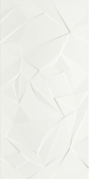Faianta Synergy Bianco Sciana B, Paradyz Ceramica, alba, lucioasa, 30x60 cm