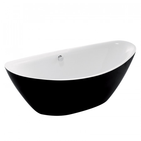 Cada freestanding Wellis Arezzo Shiny Black, 180x87cm