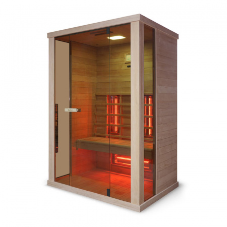 Saună infrarosu Solaris Hemlock, pentru 2 persoane, Wellis