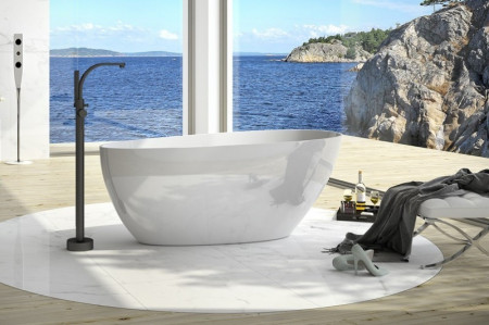 Cada de baie freestanding ovala BESCO seria GOYA 160x70