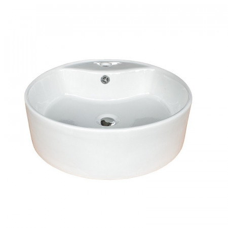 Lavoar pe blat Fluminia, Ibiza Grande New, alb, 46.5 x 46.5 cm