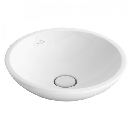 Lavoar pe blat Villeroy & Boch, Loop & Friends, rotund, 43 cm, alb