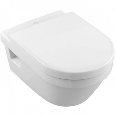 Set vas WC suspendat Villeroy&Boch Omnia Architectura, DirectFlush, 37x53 cm si capac WC soft close, detasabil