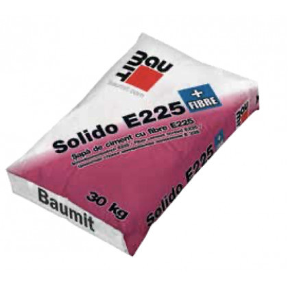 Baumit Solido E225 + Fibre - Sapa de ciment cu aplicare manuala si mecanizata 40kg