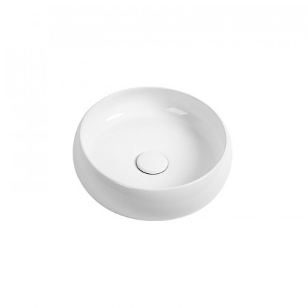 Lavoar pe blat Fluminia, Adel, rotund, 36x32, alb