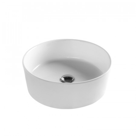 Lavoar pe blat Hatria, Happy Hour 07:00, rotund, 44 cm, alb