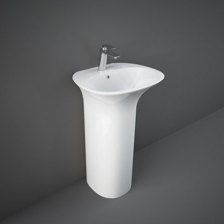 Lavoar pe pardoseala Rak Sensation cu orificiu baterie 55x46 cm