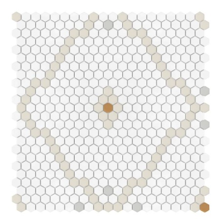 Mozaic Mini Hexagon Rombdance Cotton matt, 50,2x52,3, DUNIN, 6 mm, mat