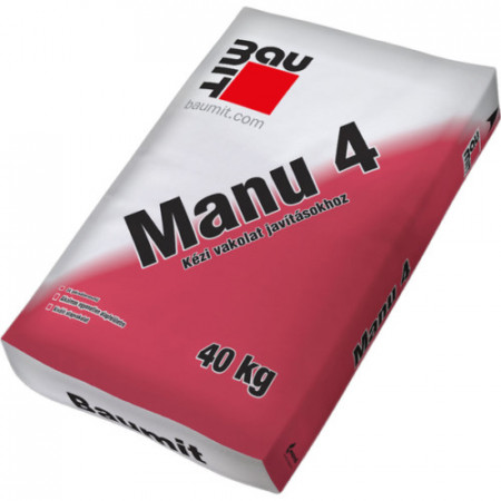 Tencuială manuală var-ciment, Manu 4, Baumit, 40 kg