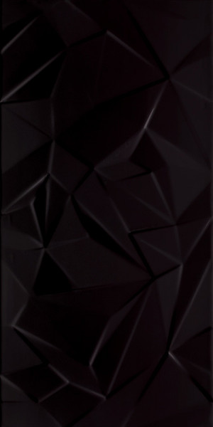 Faianta Synergy Nero Sciana B, Paradyz Ceramica, neagra, lucioasa, 30x60 cm