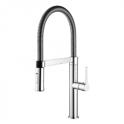 Baterie bucatarie Wellis Spring crom cu pipa flexibila - Img 1