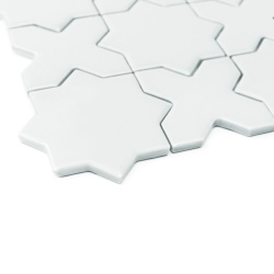 Mozaic Star&Cross White matt, 30,2x30,2 cm, DUNIN, 6 mm, mat - Img 4