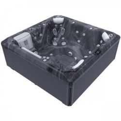 Pachet minipiscină Atlas PeakLife Premium Plus, cu capac, jeturi luminoase și sistem WIS integrat - Img 3
