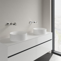 Lavoar pe blat, Villeroy & Boch, Collaro, diametrul de 40 cm, alb - Img 3
