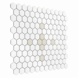 Mozaic Mini Hexagon Cleo matt, 26x30 cm, DUNIN, 6 mm, mat - Img 3