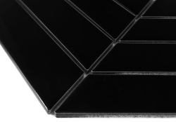 Mozaic Royal Chevron Black matt, 31,8x22,4 cm, DUNIN, mat - Img 2
