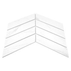 Mozaic Royal Chevron Carrara Matt, 31,8x22,4 cm, DUNIN, 7 mm, mat - Img 4