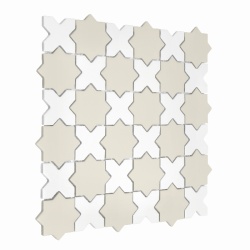 Mozaic Star&Cross Cotton Mix matt, 30,2x30,2 cm, DUNIN, 6 mm, mat - Img 3