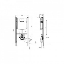Rezervor incastrat Villeroy&Boch ViConnect cu cadru 112 cm - Img 5