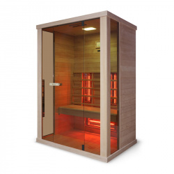 Saună infrarosu Solaris Hemlock, pentru 2 persoane, Wellis - Img 1