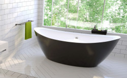 Cada freestanding Wellis Arezzo Shiny Black, 180x87cm - Img 4