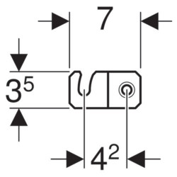 Geberit Set fixare pentru rezervor WC Duofix Sigma, 8 cm - Img 4