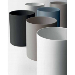 Lavoar de baie cilindric, Core, portelan, 37cm, albastru petrol mat, Galassia Italia - Img 5