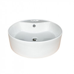 Lavoar pe blat Fluminia, Ibiza Grande New, alb, 46.5 x 46.5 cm - Img 1