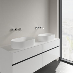Lavoar pe blat, Villeroy & Boch, Collaro, 56 x 36 cm, oval, alb - Img 2