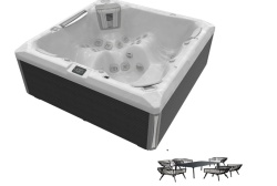 Minipiscina Wellis Makalu Life Deluxe + SET MOBILIER DE GRĂDINĂ CADOU