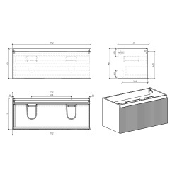 Mobilier baie Wellis Varna Bamboo - Img 3