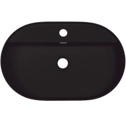 SILIA Lavoar din granit, blat, cu orificiu pentru baterie - oval - Img 3