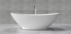 Cada freestanding din marmura turnata Affair 178x78,5, Wellis - Img 2