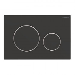 Clapeta actionare rezervor incastrat Sigma 20 negru mat lacuit-crom easy to clean Geberit