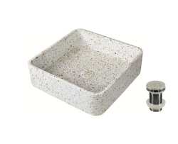 Lavoar pe blat patrat Ira Fruitcake, Karag, 39 x 39 x 12 cm