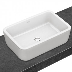 Lavoar pe blat Villeroy & Boch, Architectura, dreptunghiular, 60 cm, alb alpin - Img 3